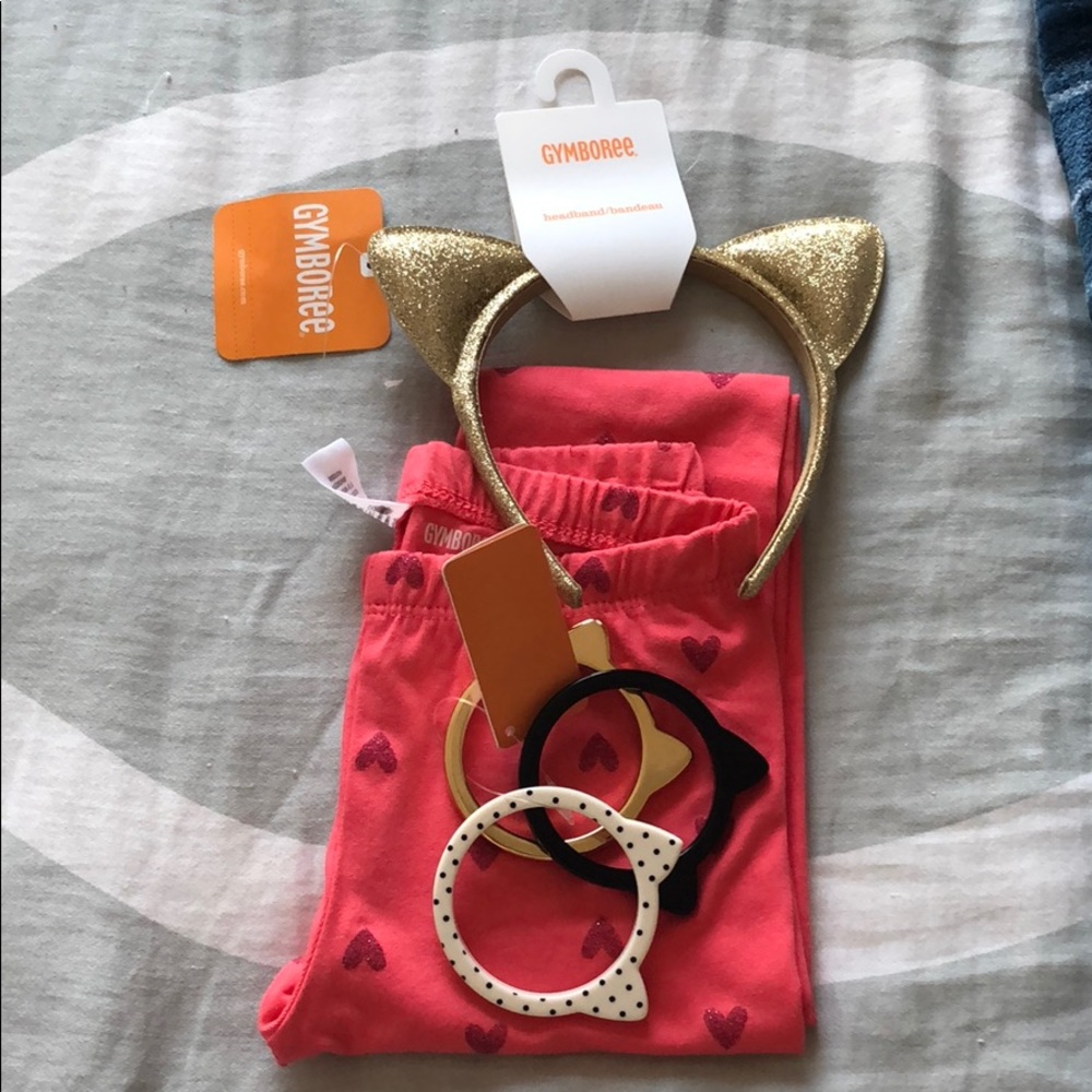Gymboree Bundle, leggings and accessories!!!